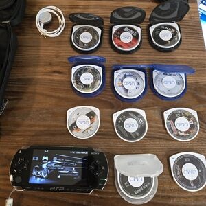 SONY PSP-1001 Console Bundle 11 Best PSP Games, All The Extras Everything!!